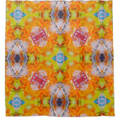 はっきりしたカラフル抽象芸術 シャワーカーテン (正面)