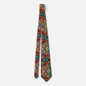 はっきりしたカラフル抽象芸術 ネクタイ (裏面)