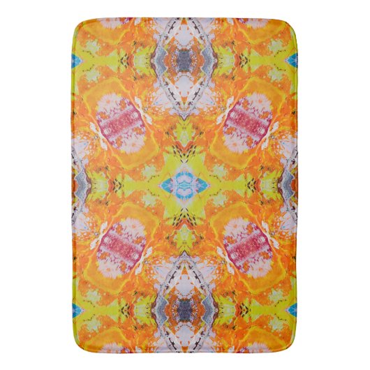 はっきりしたカラフル抽象芸術 バスマット (正面縦)