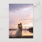 はっきりしたカラフル抽象芸術Maximalist結婚 Photo's サンキューカード (裏面)