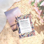 はっきりしたカラフル抽象芸術Maximalist結婚 Photo's サンキューカード<br><div class="desc">私たちユニークの抽象芸術はっきりしたフローラのコレクションと一致すカラフルる写真結婚サンキューカード。このデザインは、ピンク、パープル、グリーン自然、ブルーの色調の抽象芸術植物模様を特徴としている。友人や家族カスタムに対し感謝していての感謝の意表現を表すメッセージがある。デザインの背面にはカスタムお使いの写真が収保容可能！このページにリンクされているコレクションを一致するセット結婚として表示する。何か感じ質問があれば自由に連絡して嬉しい救済よ！</div>