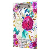 はっきりしたカラフル明モダンフローラパーソナライズされた クリップボード (左)