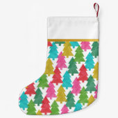 はっきりしたカラフル紙パーソナライズされた スモールクリスマスストッキング (裏面)