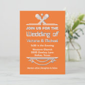 はっきりしたカラフルCowboy Western Guitar結婚の 招待状 (スタンド正面)