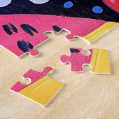 はっきりしたカラフルMelon Summer Fruits絵を描 ジグソーパズル (側面)