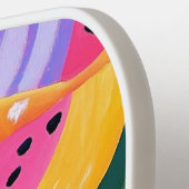 はっきりしたカラフルMelon Summer Fruits絵を描 ピックルボールラケット (左詳細)