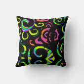 はっきりしたカラー旋回モダン装飾用クッション クッション (裏面)