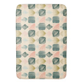 はっきりしたカリブのBoho Buttercream バスマット (正面縦)