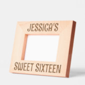 はっきりしたガーリーパーソナライズされたSweet sixteen レーザー彫刻フレーム (左)