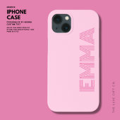 はっきりしたガーリーモダンPink Monogram名 Case-Mate iPhoneケース