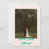 はっきりしたクラシック西シンプルモダン結婚 招待状 (正面)