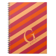 はっきりしたクランベリーレッド、オレンジ、桃ストライプ色