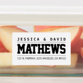 はっきりしたクリエイティブブスタイリッシュラック&ホワイト防水 ラベル (貼付)