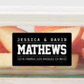 はっきりしたクリエイティブブスタイリッシュラック&ホワイト防水 ラベル (貼付)