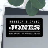 はっきりしたクリエイティブルッキング白黒ラベル ラベル