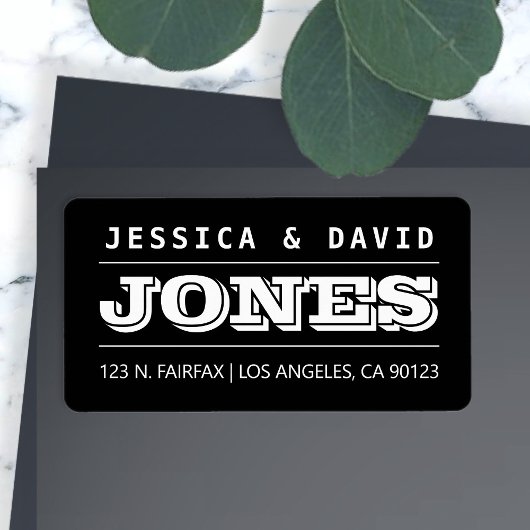 はっきりしたクリエイティブルッキング白黒ラベル ラベル