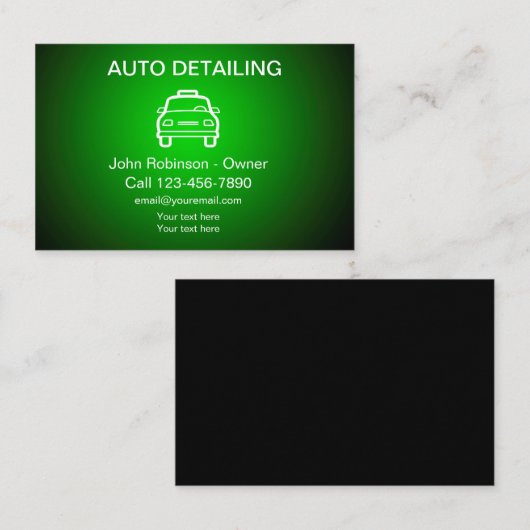 はっきりしたクール名自動詳細機能 名刺 (正面/裏面)