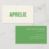 はっきりしたグモダンリーンホワイトクリエイティブプロフェッショナル 名刺 (正面/裏面)