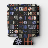 はっきりしたグラフィック、抽象芸術ヴィンテージ図形。 缶クーラー (裏面)