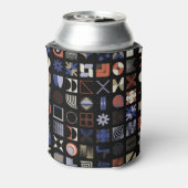 はっきりしたグラフィック、抽象芸術ヴィンテージ図形。 缶クーラー (缶裏面)