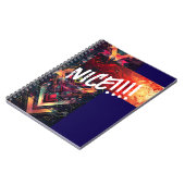 はっきりしたグラフィック「NICE!!!!」 ノートブック (左側)