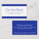 はっきりしたコンテンポラリーモダン任意の色 コーリングカード (正面/裏面)