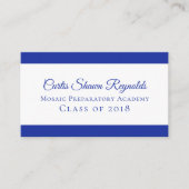 はっきりしたコンテンポラリーモダン任意の色 コーリングカード (正面)