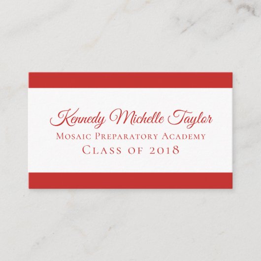 はっきりしたコンテンポラリーモダン任意の色 コーリングカード (正面)