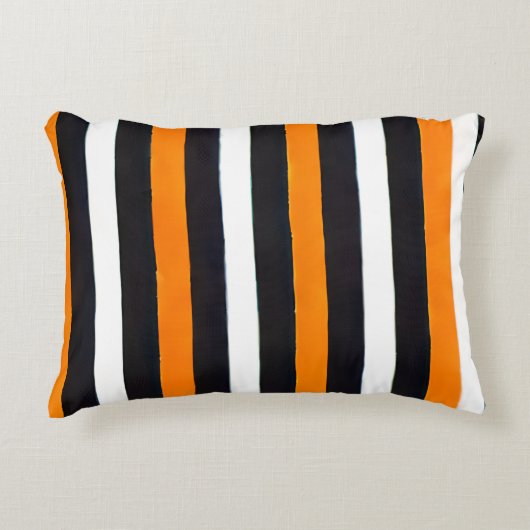 はっきりしたコントラストストライプ供述枕 アクセントクッション (正面)