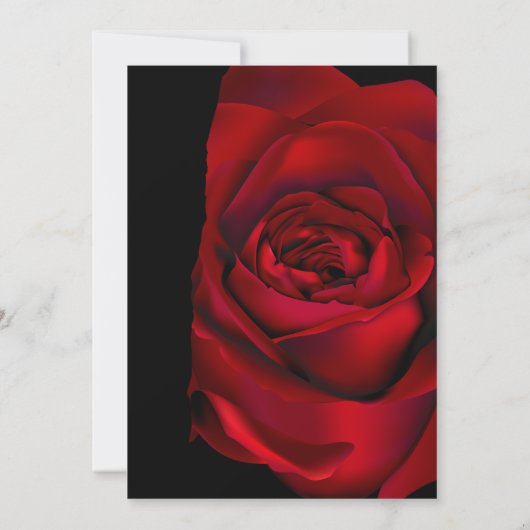 はっきりしたゴシックムーディーズ「Til Death Do Us Part」結婚の 招待状 (裏面)