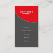 はっきりしたサロンスパ名刺（赤） 名刺 (裏面)