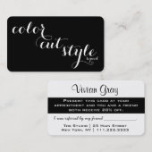 はっきりしたサロン紹介カード – カットカラースタイルの繰り返し 紹介カード (正面/裏面)