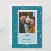 はっきりしたサンカスタマイズタ写真クリスマス シーズンカード (裏面)