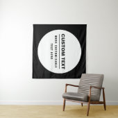 はっきりしたシンプルカスタマイズ可能な文字テンプレート タペストリー (インサイチュ(横))