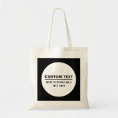 はっきりしたシンプルカスタマイズ可能な文字テンプレート トートバッグ (正面)