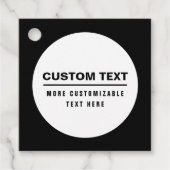 はっきりしたシンプルカスタマイズ可能な文字テンプレート フェイバータグ (正面)