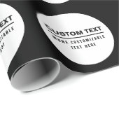 はっきりしたシンプルカスタマイズ可能な文字テンプレート ラッピングペーパー (ロールコーナー)