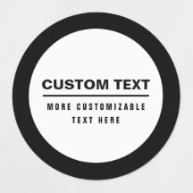 はっきりしたシンプルカスタマイズ可能な文字テンプレート