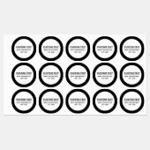 はっきりしたシンプルカスタマイズ可能な文字テンプレート ラベル (シート)