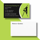 はっきりしたシンプルハウスペインタービジネスカード 名刺
