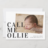 はっきりしたシンプルミニマル写真電話誕生 (正面)