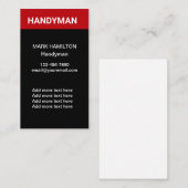 はっきりしたシンプル手帳縦 名刺 (正面/裏面)