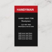 はっきりしたシンプル手帳縦 名刺 (正面)