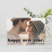 はっきりしたシンプル新年の写真の脚本 シーズンカード (スタンド正面)