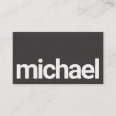 はっきりしたシンプル白黒スキャン可能Qrcode 名刺 (正面)