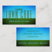 はっきりしたスタイル文字及び芝生 名刺 (正面/裏面)