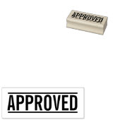 はっきりしたスタイル – 承認済み – ビジネス/会社 ラバースタンプ (押印)