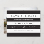 はっきりしたストライプの保存 セーブザデート (正面/裏面)