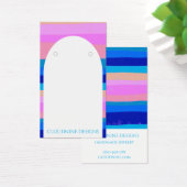 はっきりしたストライプアーチジュエリー表示カード (デスク)