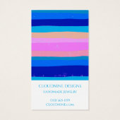 はっきりしたストライプアーチジュエリー表示カード (裏面)